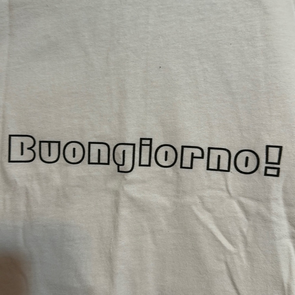 Buongiorno! Large white ultra Cotton Classic T-shirt